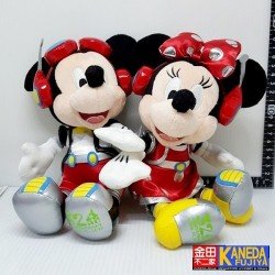 DISNEY Tokyo Disneyland Mickey & Minnie Mouse 32nd Anniversary Music Plush Doll Toy Set