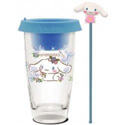 2019 NEW Release!! SANRIO Glass Cup / Desktop Flower Pot ASIA Limited – Cinnamoroll Blue Version