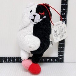 FURYU Super Danganronpa Monokuma Black & White Smiling Ver. Plush Doll Toy Strap Charm Keychain 14cm Approx.
