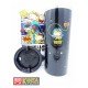 Sanrio Hello Kitty x DC Comic Thermos Tumbler 400ml Portable Cup WONDER WOMAN BLACK Color Seven Eleven LIMITED