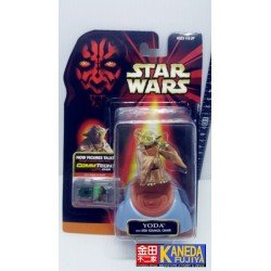 Star Wars Episode 1 Yoda with Jedi Council Chair Commtech Chip Reader Takara Tomy Hasbro Lucasfilm Talking Figure