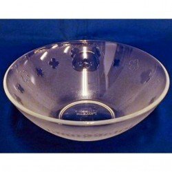 San-X Rilakkuma Relax Bear BIG Size Glass Bowl From JAPAN